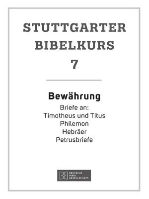 cover image of Bewährung